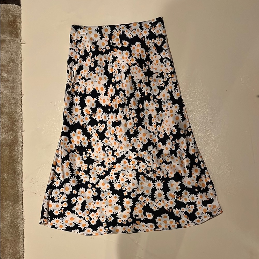 Realisation Par Floral Black Skirt